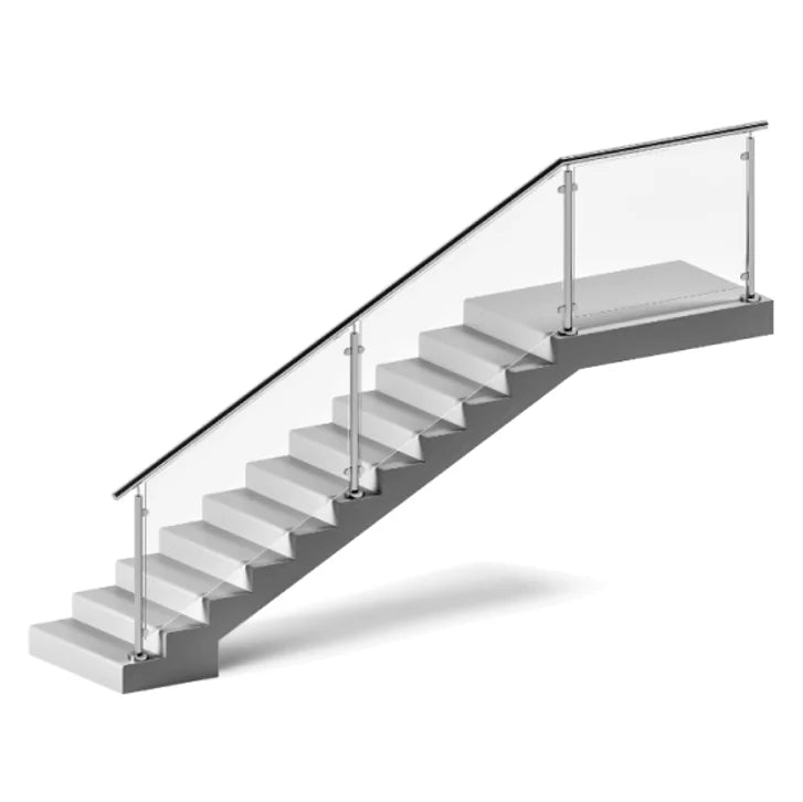 Glassrekkverk innendørs
